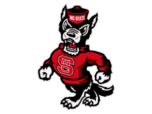 A mascot of the north carolina state wolfpack.